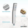 gotonovo Wall Mount Chrome Polished Solid Brass Handheld Shower Head