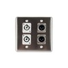 Elite Core Quad Wall Plate w/2 Power on B and