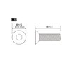 POSH 990825-K2 Motorcycle Supplies Sarah Cap Bolts (Stainless Steel/Black) 2