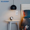 ELEGRP Single Pole Toggle Light Switch with Plate, 15 Amp,
