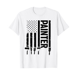 Painter US Flag Painting US Flag Painter T-Shirt