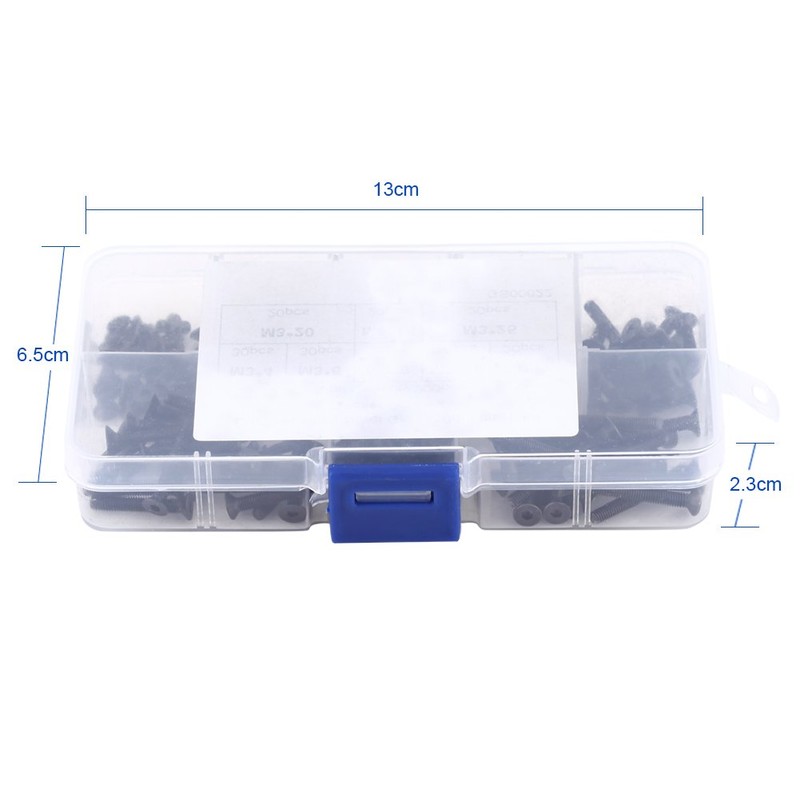 M3 Hex Countersunk Screws, 200 Pcs M3 Countersunk Countersunk Hex