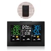 FISHTEC Weather Station LCD Colours with Wireless Outdoor Sensor -