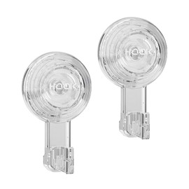 Plorede Suction Hooks, 2 Pack Reusable Multi-Purpose Sucker Hooks with Heavy Load Capacity of 5KG, Ideal for Wreath Hanger, Door & Window Hook, Bathroom & Kitchen