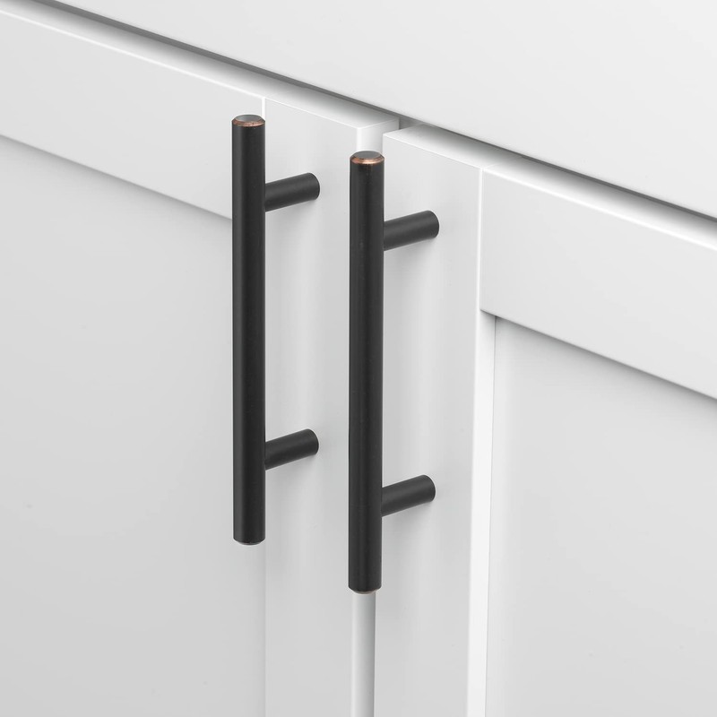 GlideRite Hardware 5007-64-ORB-1 Solid Bar Handle Pulls, 1 Pack, 2.5"