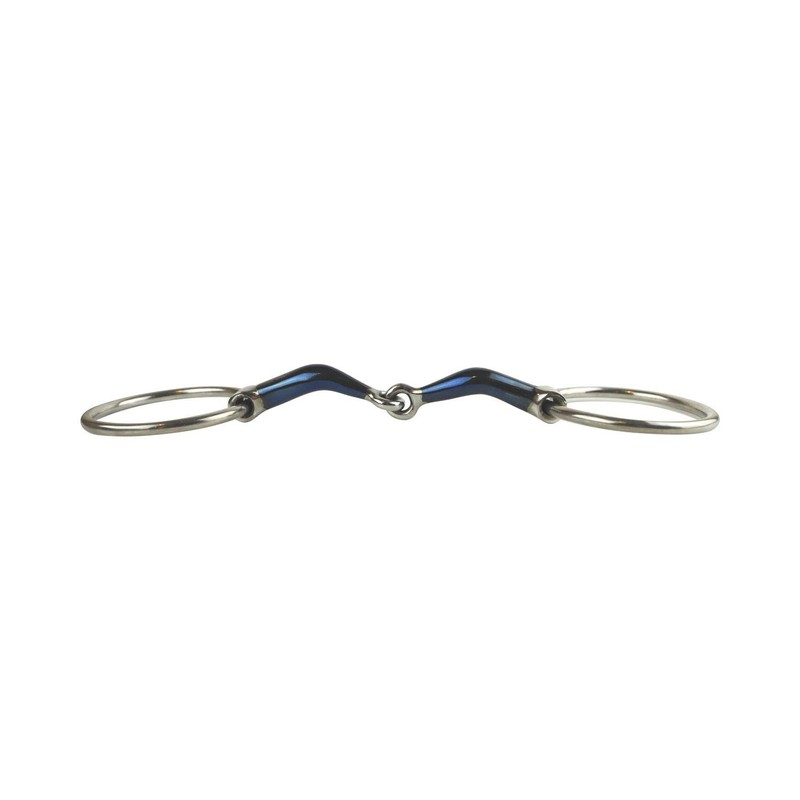 AK AKRS-2603 Loose Ring Snaffle with Sweat Iron with Curved