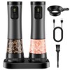 Electric Salt and Pepper Grinder Set - Rechargeable Salt Grinder