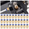 Pack of 30 PC4-M10 Plugs, PC4-M10 Connector, Straight PC4-M10 Pneumatic