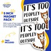 Funny Cat Magnets - Introvert Saying - Sarcastic Humor -