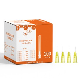Disposable Luer Lock Needle 100Pack (30G-0.3IN)