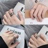 Sanfenly 925 Sterling Silver Anxiety Rings for Women Adjustable Open