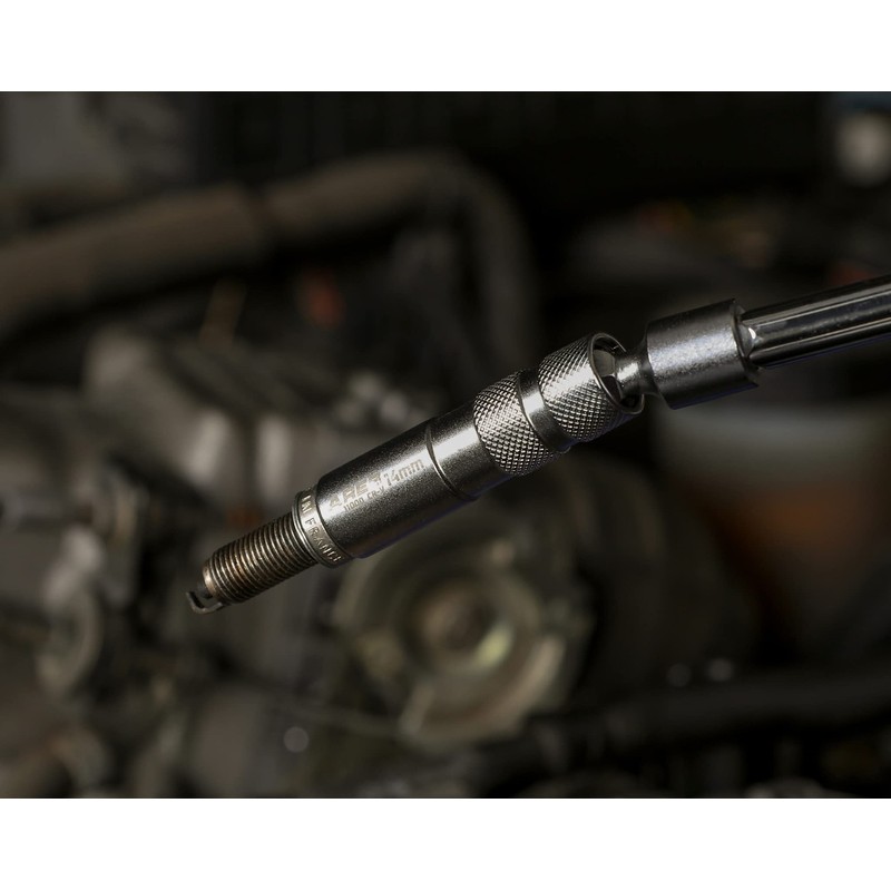 ARES 11000-14mm Thin Wall Magnetic Swivel Spark Plug Socket -