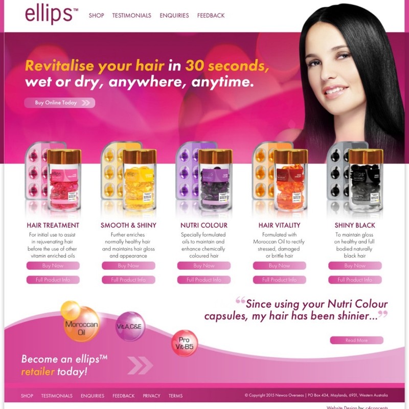 Ellips Hair Vitamin Treatment Nutri Color Smooth Shiny Black Vitality