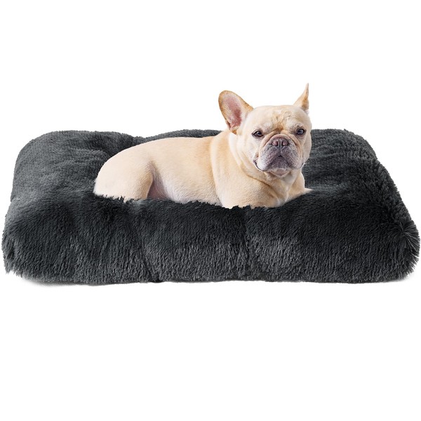 EHEYCIGA Fluffy Dog Bed for Small Dogs, Washable Cuddly Non-Slip