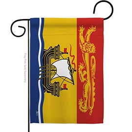 Canada Provinces New Brunswick Garden Flag Regional Canadian Territories Region Country Particular Area Small Decorative Gift Yard House Banner Double-Sided Made in USA 13 X 18.5