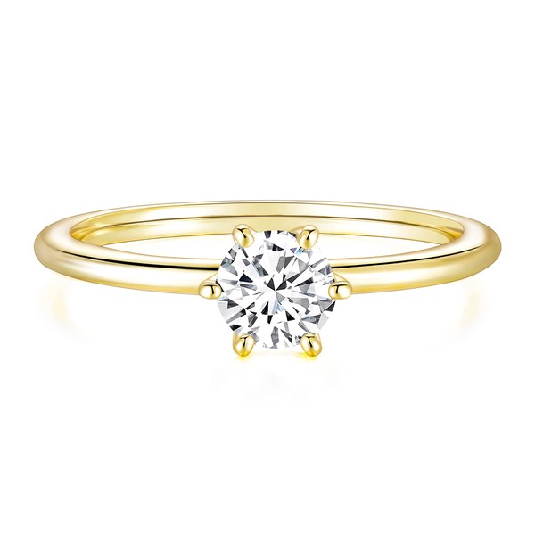 TIGRADE 1.5mm Eternity Ring Round Cut Cubic Zirconia Anniversary Ring