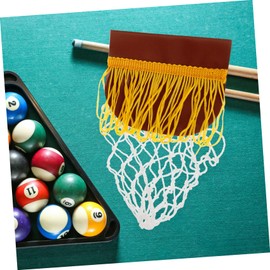 WOONEKY 6Pcs Billiard Table Pocket Drop Ball Net Durable Wear Billiard Ball Storage Basket for Efficient Pool Table Organization and Ball Retrieval