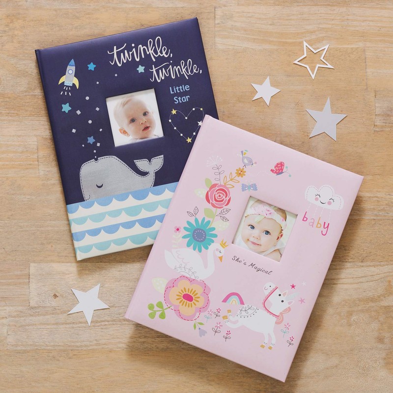 C.R. Gibson ''Twinkle Twinkle Little Star'' Blue Baby Memory Book