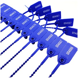 STYLIGHT - 1000 Plastic Truck Seals Trailer Seals Container Seals Tamper Evident Seals Security Seals Numbered Sequentially Shipping Seals (Blue, 1000)