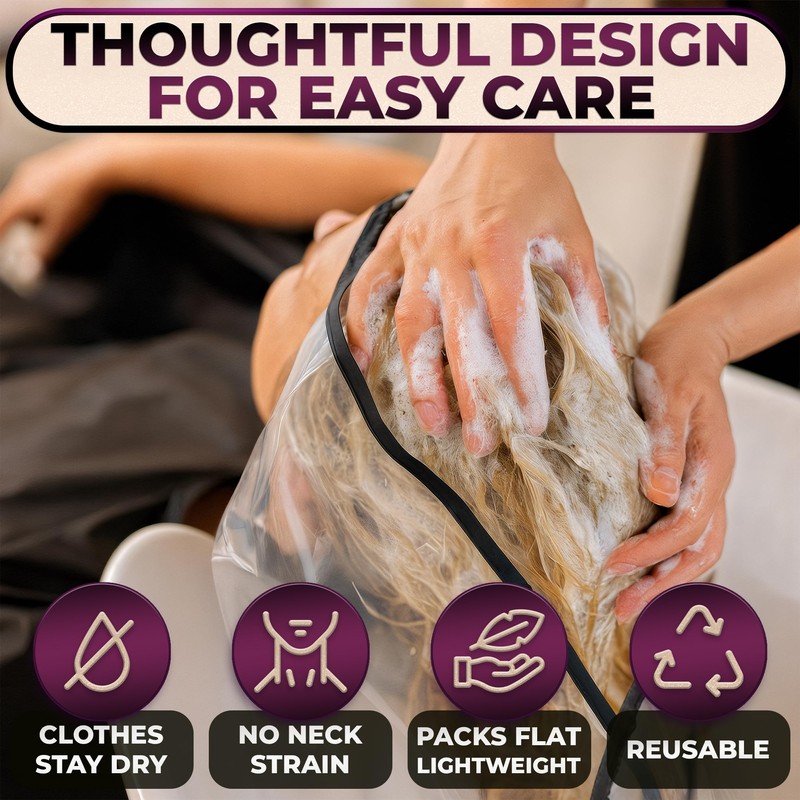 Hair Funnel for Washing Hair for Elderly – Shampoo Cape