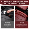Car Seat Gap Filler - Red PU Leather, Durable, Easy