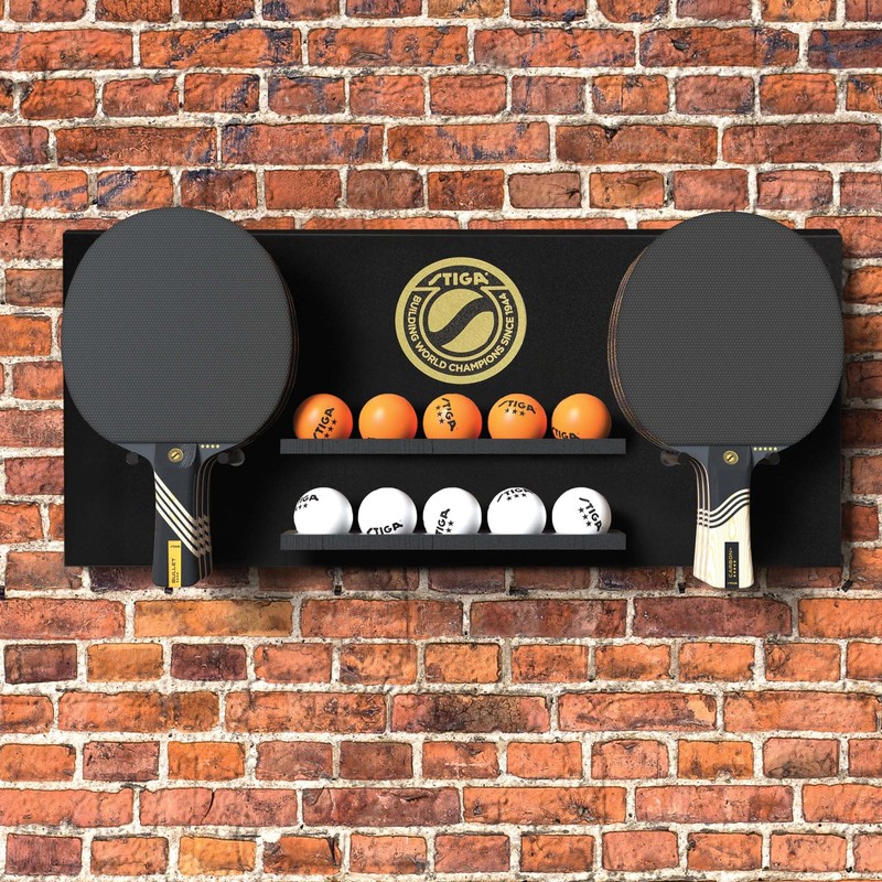 STIGA Ping Pong Storage Wall Rack | Holds Up to