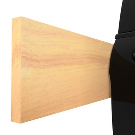 GWP02S Wood Grain Garage Wall Protector Car Door Protectors, Garage Accessories, Parking Stopper for Garage, Tool-Free, Designed in Germany (4-Pack Wood Grain)