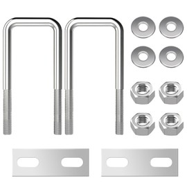 U Bolts M8 U Bolts Stainless Steel U U-Bolt with Nut Frame Plate Washer 30 mm Inner Width for Pipe Fixing 2 Pieces M8 30 x 90 mm