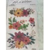 THE PAPER STUDIO STICKERS STICKABILITIES 3D MULTI-COLOR FLOWERS ‘REMOVABLE’