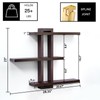 yaqew Variable Floating Shelves Wood Set of 3, Cube Wall