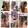 Claw On Ponytail Extension Matte Material 18 Inch/45cm Curly Wavy