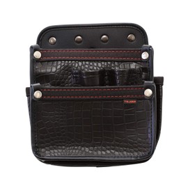 TJM Design SFKBG-DK2L Saff Detachable System, Detachable Waist Bag, Croco, Electrician, 2 Tiers, High Strength, Supple, Heavy Duty Synthetic Leather, Easy to Put on and Take Off Later, Can Be Attached to a Belt, Easy to Reassemble Waist Tools, Choose Onl