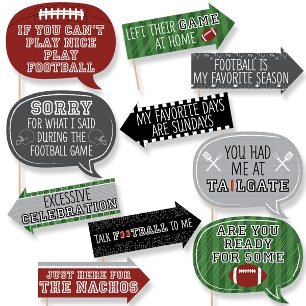 Funny End Zone - Football - Tailgating Party Photo Booth