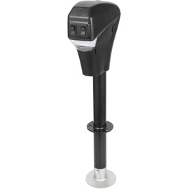 Hipicute 3500 Lbs Electric Power Tongue Jack, 12V Electric Trailer Jack with LED Light, 18" Vertical Range, 30 AMPS of Power for Lifting RV Trailer, Horse Trailer, Utility Trailer, Yacht Trailer ﻿