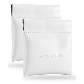 Monedero minimalista para apretar, elegante bolsa de piel vegana blanca para mujeres y hombres, pequeño soporte para cambio de dinero, llaves y artícu