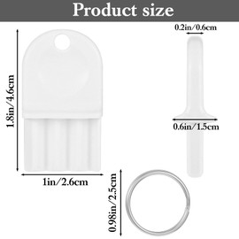 Jeffdad 5Pcs Paper Towel Dispenser Key, Universal Toilet Paper Dispenser Key Paper Towel and Toilet Paper Dispensers Tools for Janitors Maintenance