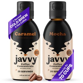 Coffee Concentrate - Cold Brew Coffee, Perfect for Hot or Iced Instant Coffees, Hot Drinks, Cold Brew Concentrate - Caramel & Mocha