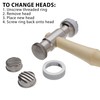 The Beadsmith Interchangeable Texture Hammer - Metal Elements - 10.5