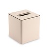 KINGFOM Leather Tissue Box Cover – Square Modern PU Leather
