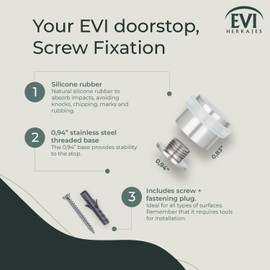 EVI Herrajes 04019924BCBAM I-199/24-B White Rubber