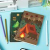 Xqumoi 2Pack A5 Camping Spiral Notebooks, Camp Adventure Ruled Hardbound