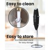 Elementi Electric Milk Frother Handheld - Make Creamy Lattes, Delicious