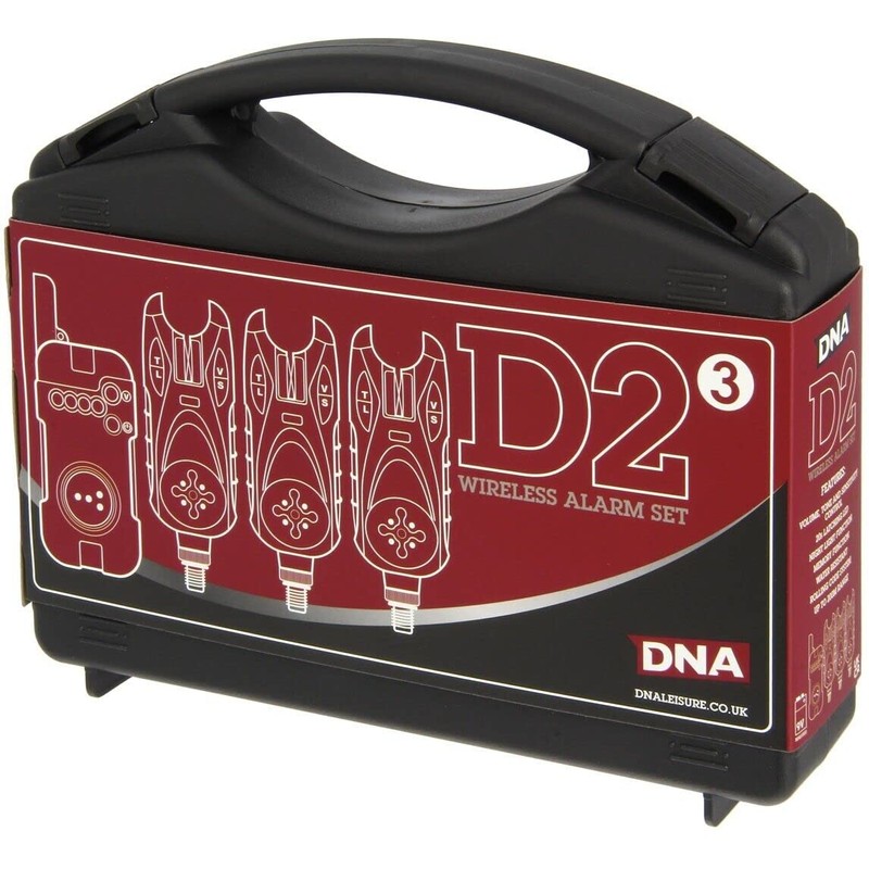 Fishing Bite Alarm Set 3pc Receiver Tone Volume Sensitive and