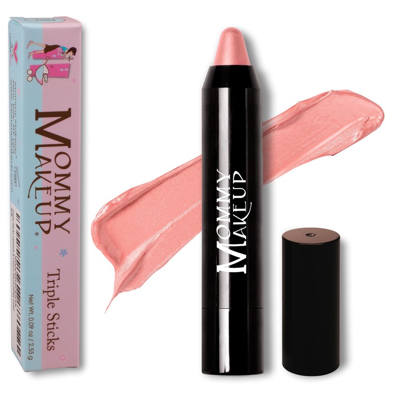 Lápiz Labial Triple Sticks, Rubor en Crema y Tratamiento Todo