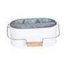 Light & Pro Farmhouse Rustic Silverware Utensil Carry All Caddy-