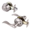 Gobrico Keyed Alike Entry Door Lock Set Handle and Double