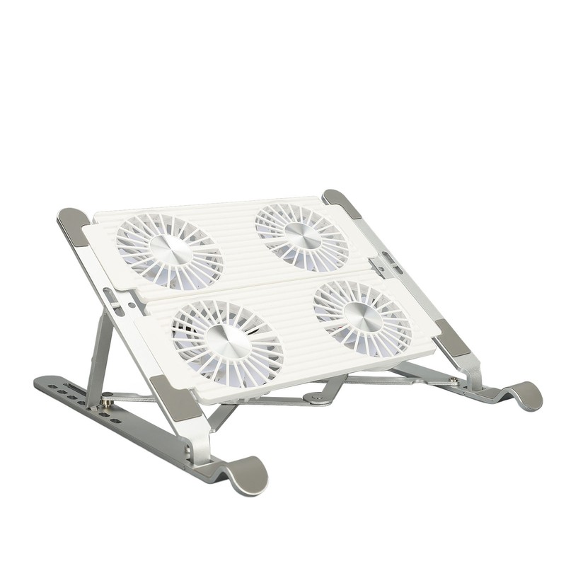 Laptop Stand with Cooling Fan Detachable Adjustable Aluminum Foldable Portable