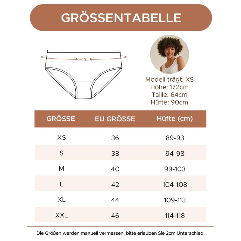 Innersy Women’s Underpants, Cotton, Breathable, Medium Waist Panties, Pack of