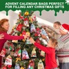 Advent Calendar for Filling, 24 Advent Calendars, Self-Fill Children's Fabric,