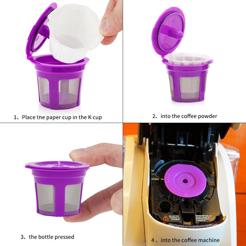 i Cafilas 6 Reusable K Coffee Capsules Filters for K